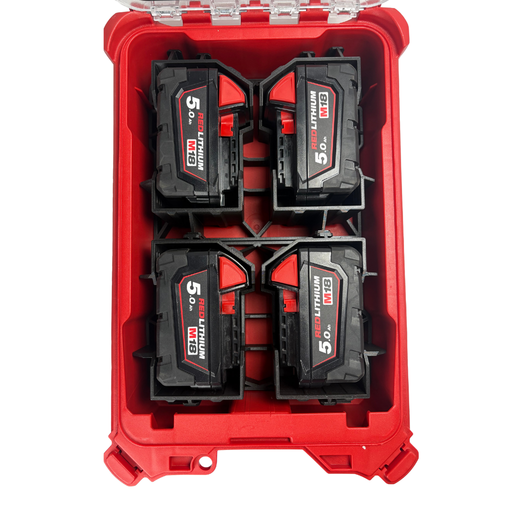 Modular 3D-Printed Insert for Milwaukee M18 5.0 Ah batteries