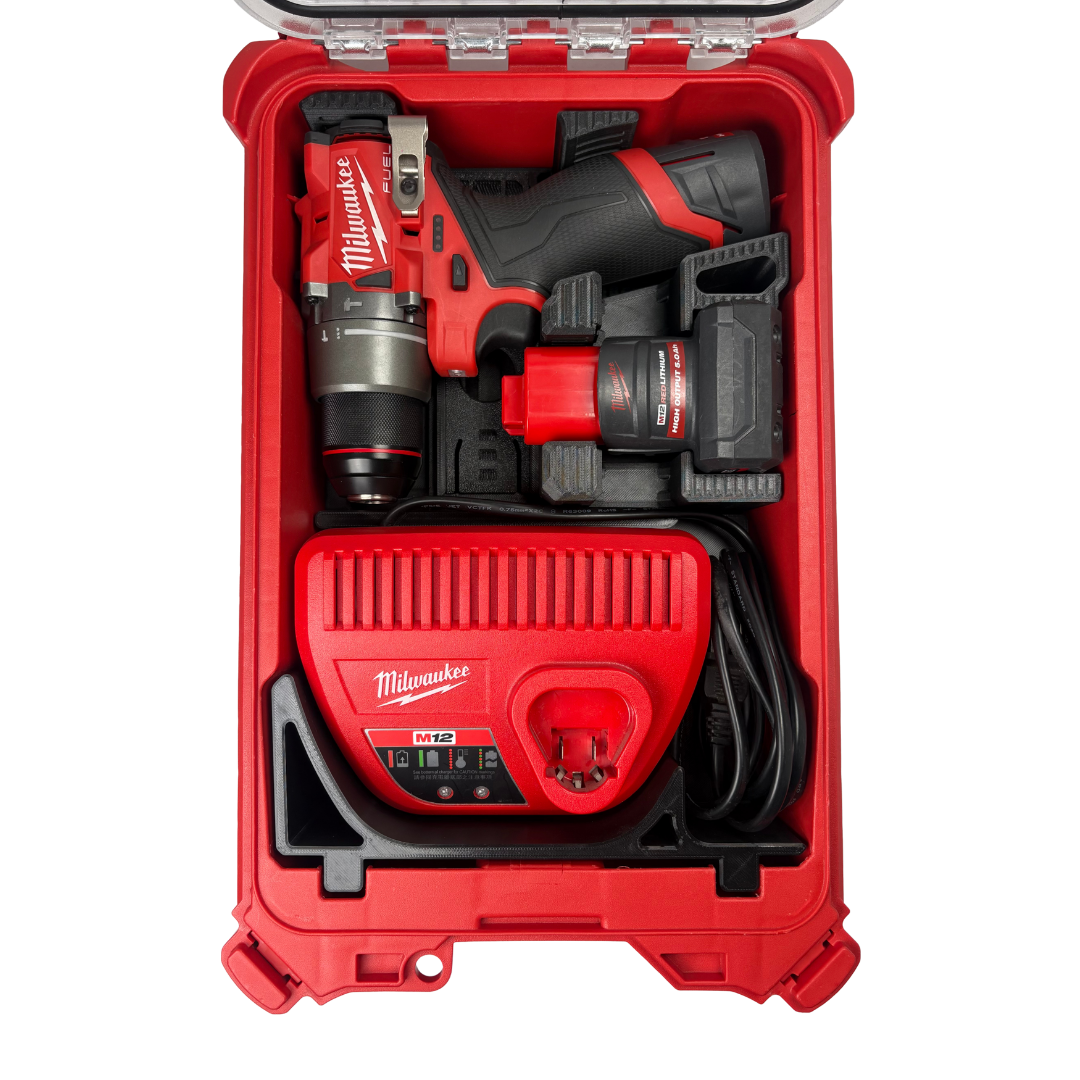 Combo Khay M12 Hammer Drill + Sạc M12