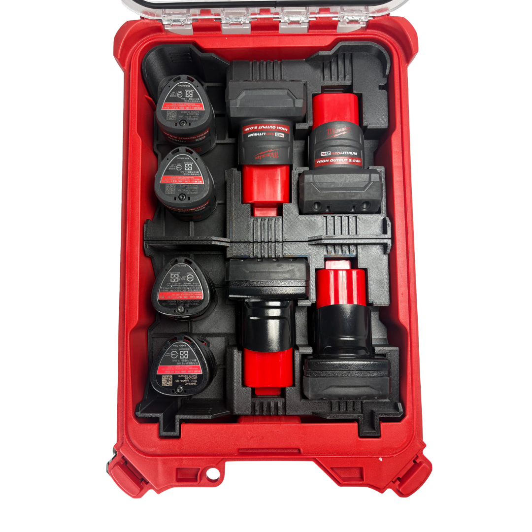 Modular 3D-Printed Insert for Milwaukee M12 batteries