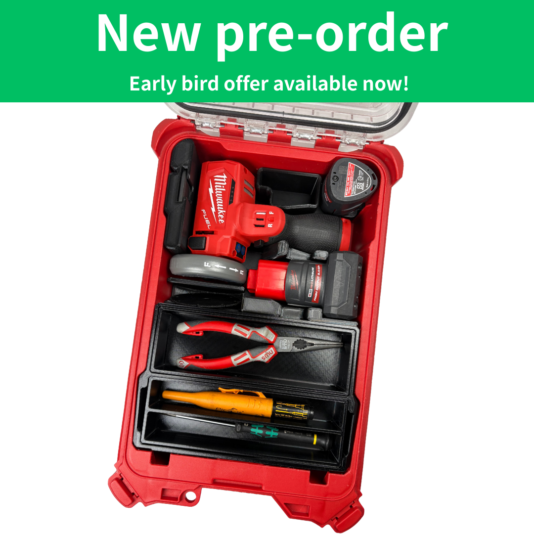 Milwaukee 2522-20 M12 FUEL™ 3" Compact Cut Off Tool + Modular storage box Insert. INT(35H)-COTSB31 & INT(35L)-B200