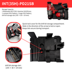 Modular 3D-Printed Insert Set for Milwaukee M12 Combo with storage bins