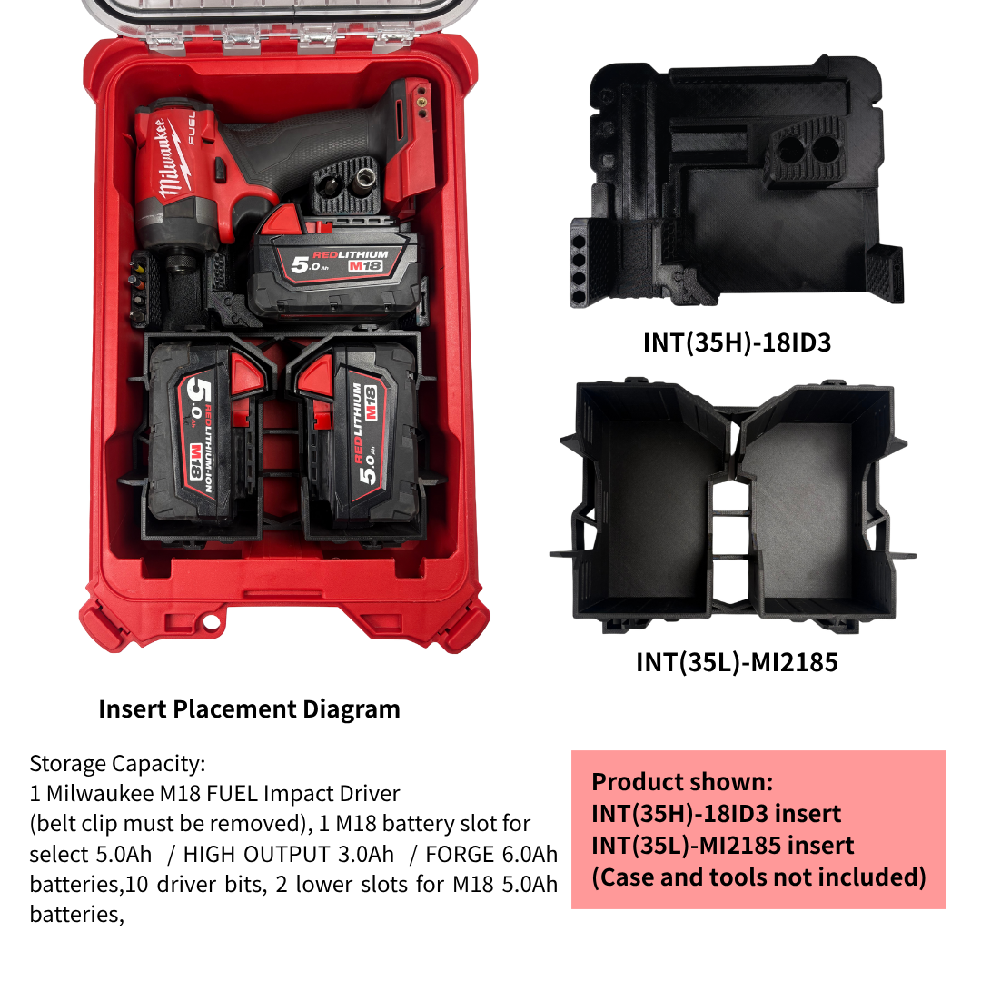 Combo Khay M18 Impact Driver + 2 Pin M18