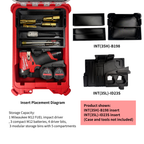Modular 3D-Printed Insert for Milwaukee M12 FUEL Impact Driver+storage bins