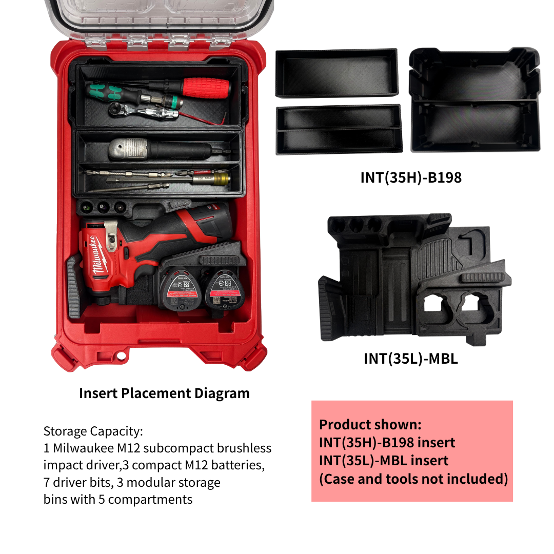 Combo Khay M12 Subcompact Impact + Ngăn Chứa B198