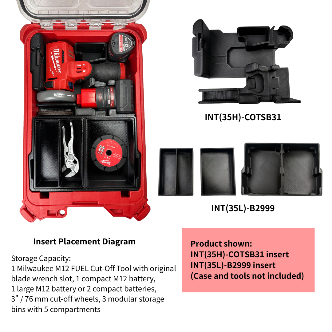 Combo Khay M12 Cut-Off Tool + Ngăn Chứa