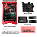 Modular 3D-Printed Insert for Milwaukee M12 FUEL Hammer Drill +storage bins