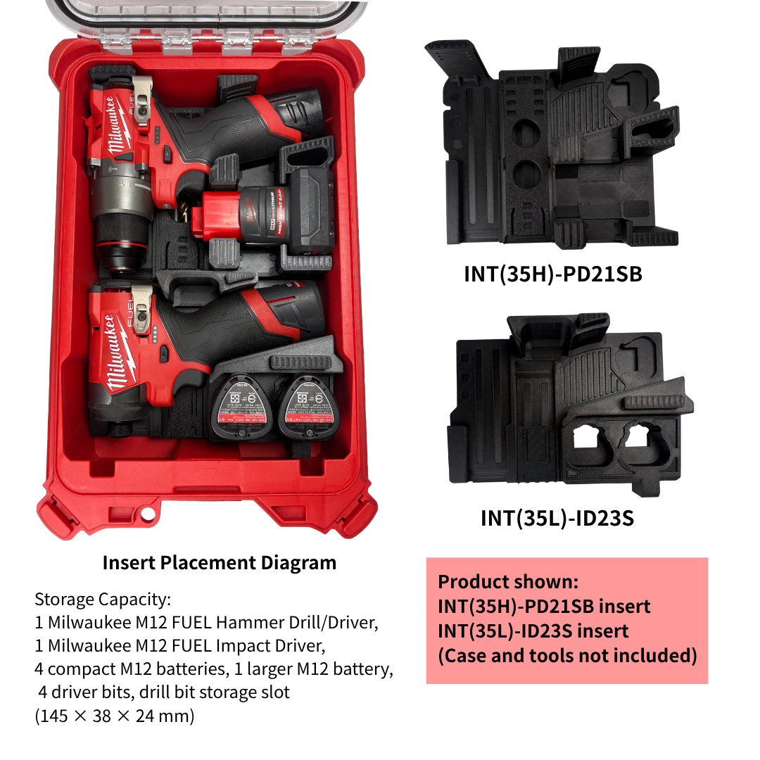 Combo Khay M12 Hammer Drill + Impact Driver