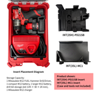 Modular 3D-Printed Insert for Milwaukee M12 FUEL Hammer Drill+M12 charger